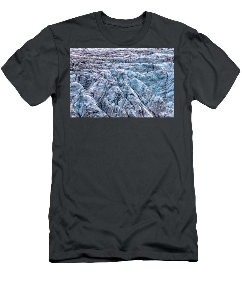 Drone T-Shirt featuring the photograph Iceland Glacier by David Letts