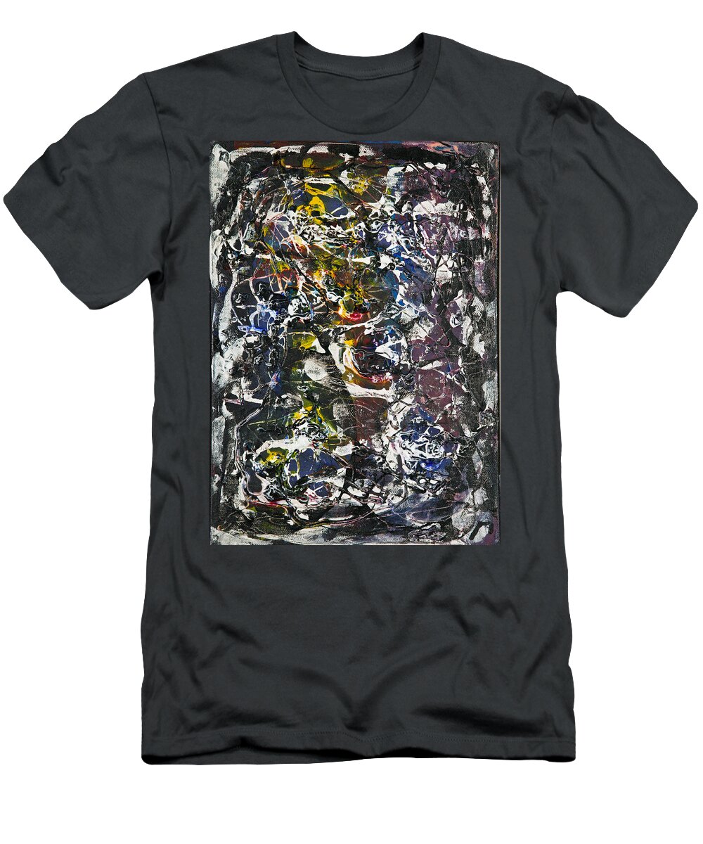 Iota 2 T-Shirt featuring the painting Iota #2 Abstract by Sensory Art House