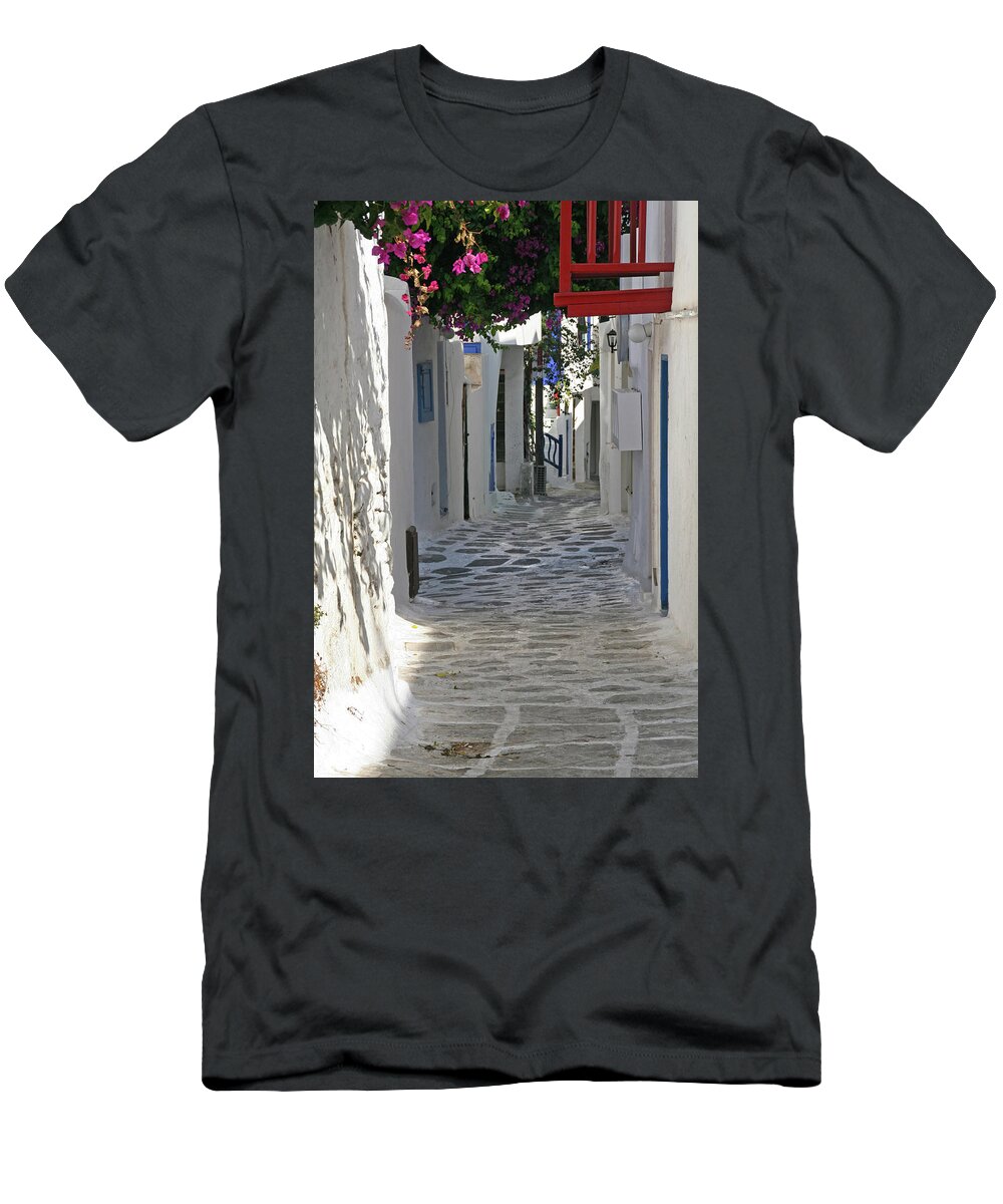 Mykonos T-Shirt featuring the photograph Mykonos, Greece by Richard Krebs