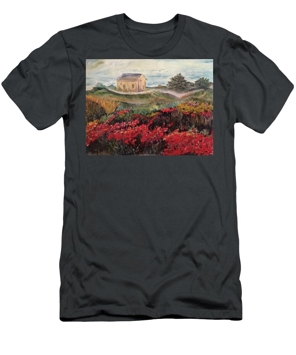 Nova Scotia T-Shirt featuring the painting Nova Scotia by Roxy Rich