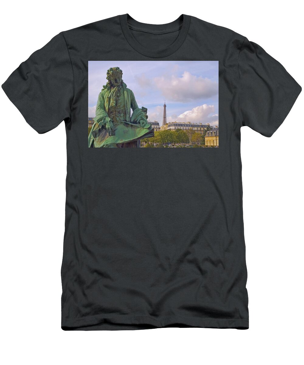 Eiffel Tower T-Shirt featuring the photograph Paris View #4 #1 by Mick Burkey