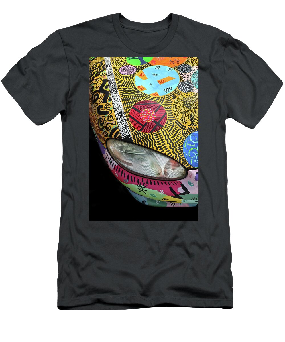 Psychedelic T-Shirt featuring the photograph Psychedelic Car #1 by Dave Mills