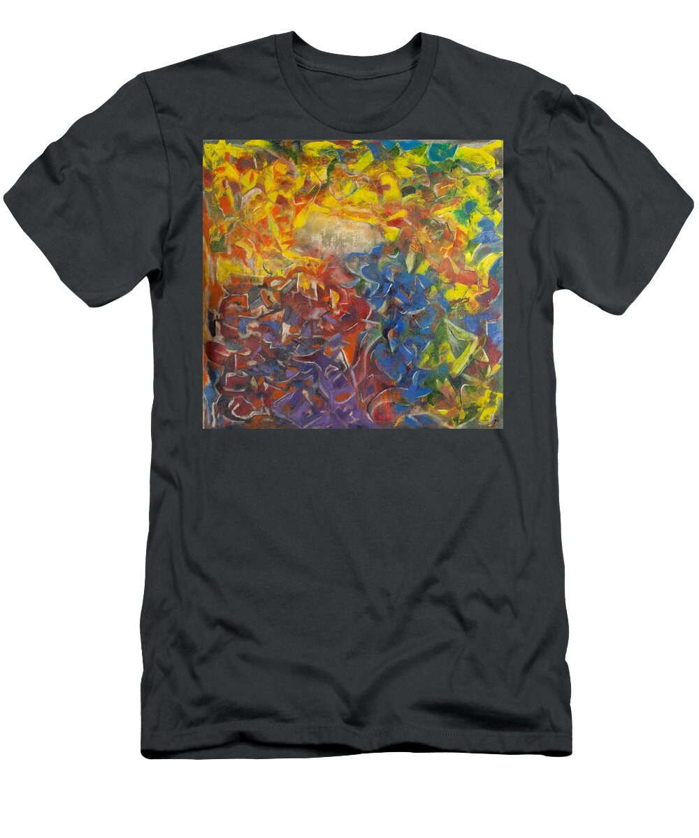 Rho2 T-Shirt featuring the painting Rho #2 Abstract by Sensory Art House