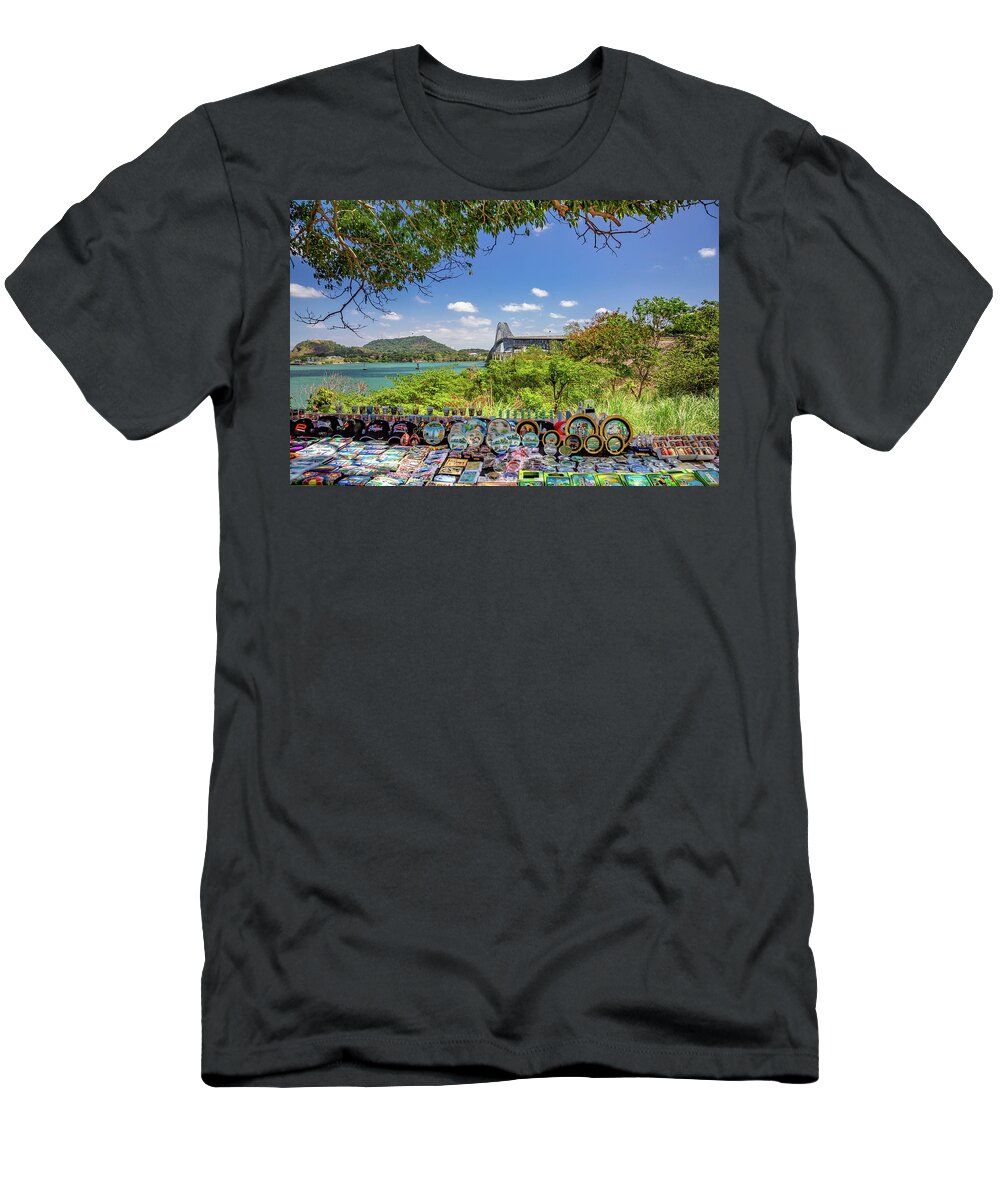 Estock T-Shirt featuring the digital art Souvenirs, Balboa, Panama #1 by Lumiere