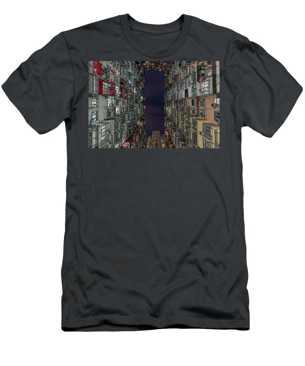 Hong Kong T-Shirt featuring the photograph The Montane Mansion #1 by Gouzel -