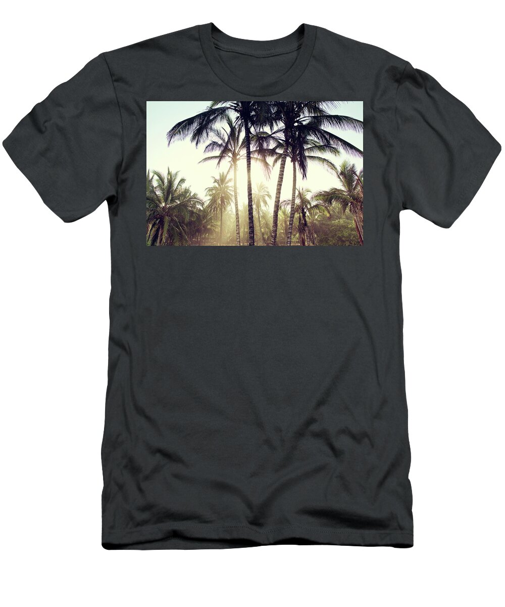Surfing T-Shirt featuring the photograph Ticla Palms by Nik West