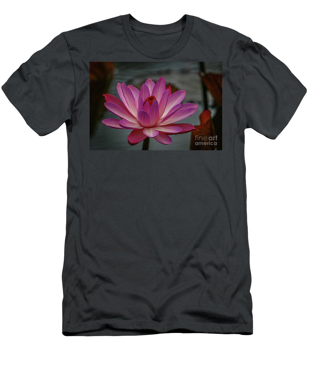 Lily T-Shirt featuring the photograph White City Lily #1 by Tom Claud