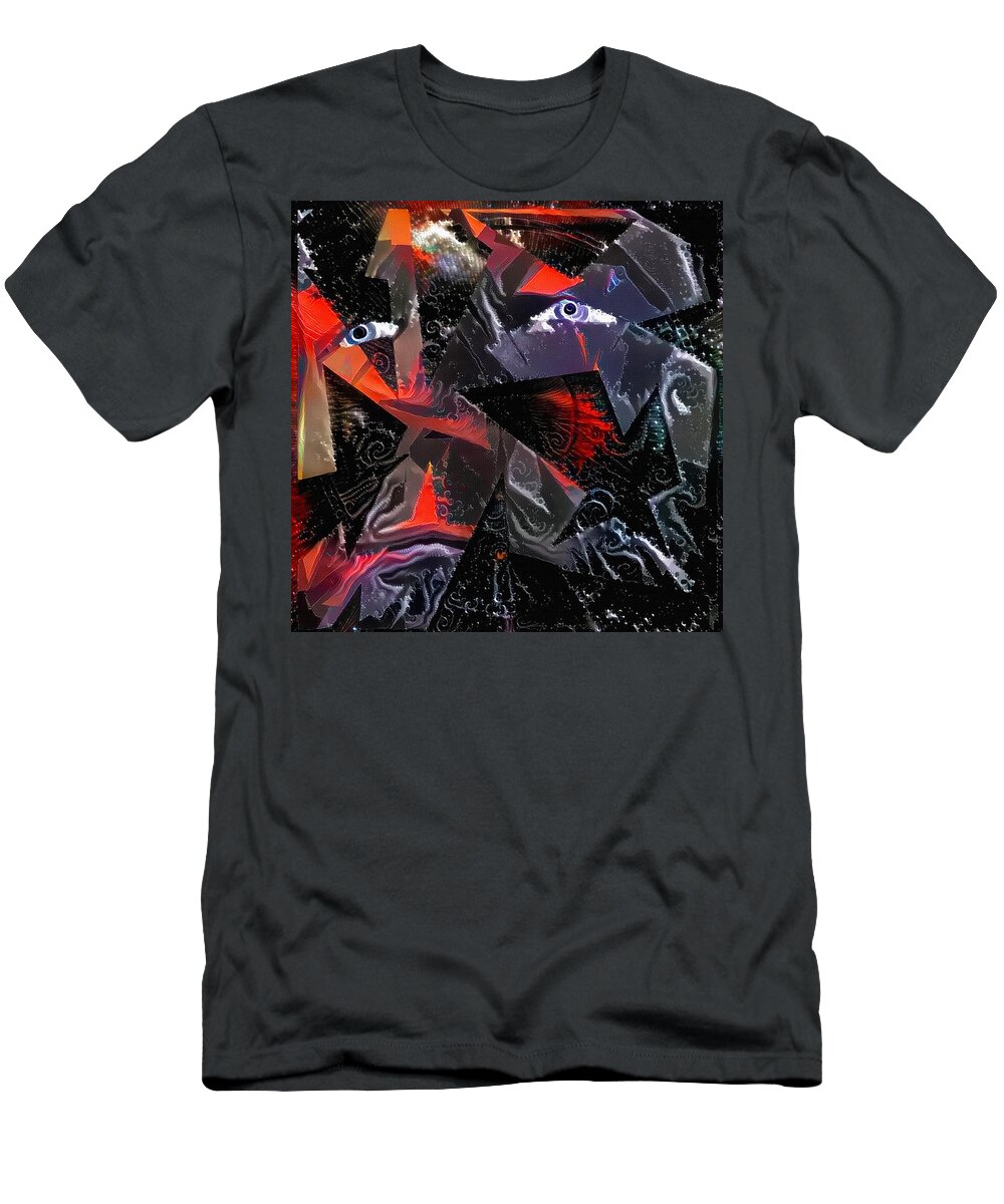 Abstract T-Shirt featuring the digital art Wisdom #1 by Bruce Rolff