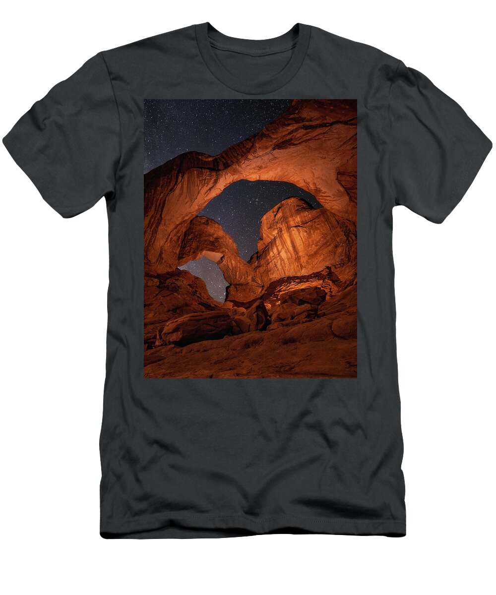Night Photography T-Shirt featuring the photograph Wonders of the Night #1 by Darren White