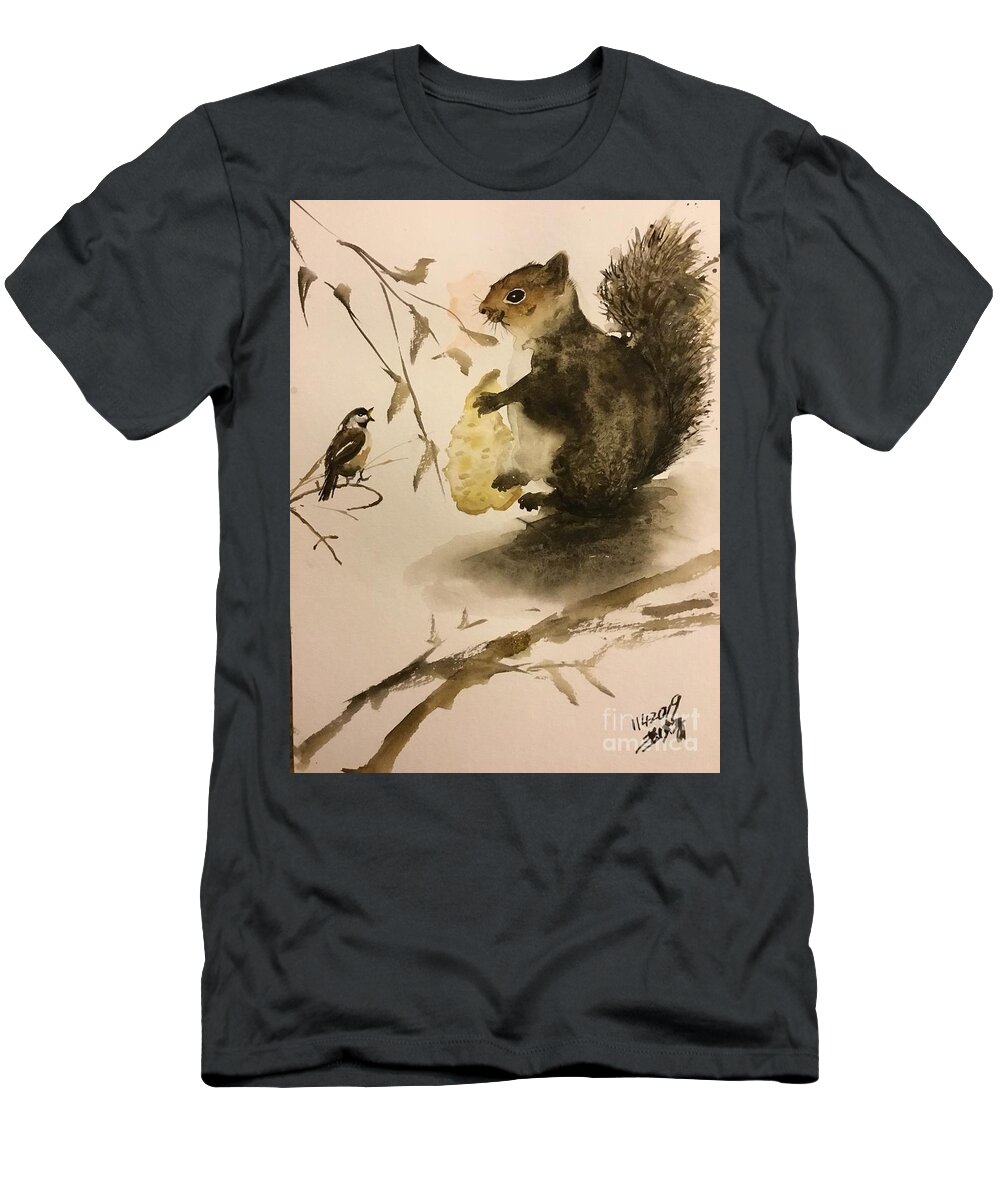 1072019 T-Shirt featuring the painting 1072019 by Han in Huang wong