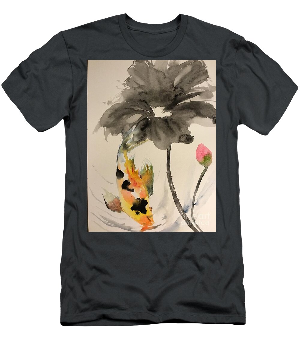 1242019 T-Shirt featuring the painting 1242029 by Han in Huang wong