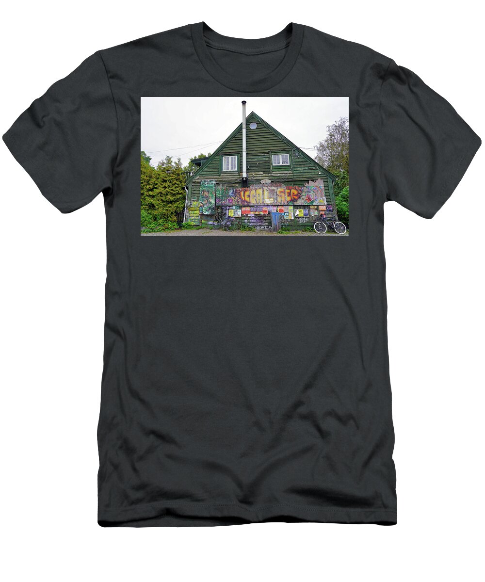 Freetown Christiania In Denmark T-Shirt by Rick Rosenshein - Fine Art America