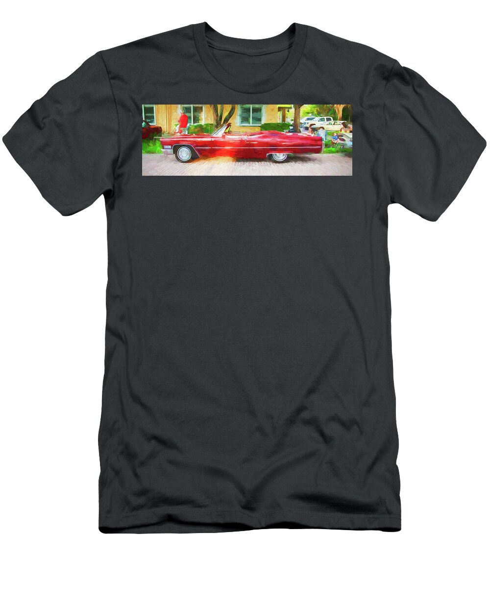 1968 Cadillac Deville T-Shirt featuring the photograph 1968 Cadillac Deville Convertible 101 by Rich Franco