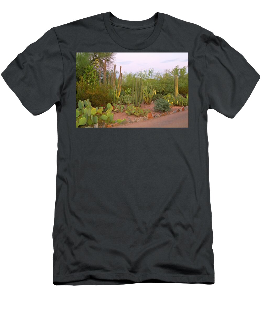 Estock T-Shirt featuring the digital art Arizona, Phoenix, Desert, Cactus #2 by J.b. Grant