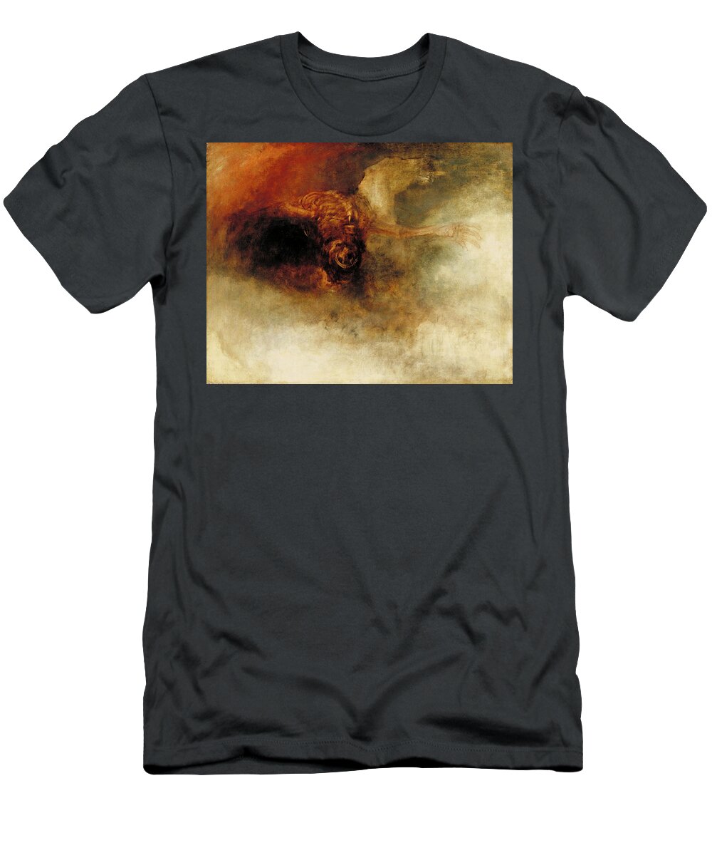 Joseph Mallord William Turner T-Shirt featuring the painting Death on a Pale Horse by Joseph Mallord William Turner