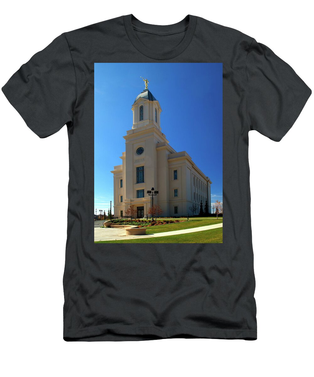 Temple T-Shirt featuring the photograph Cedar City Temple #3 by Nathan Abbott