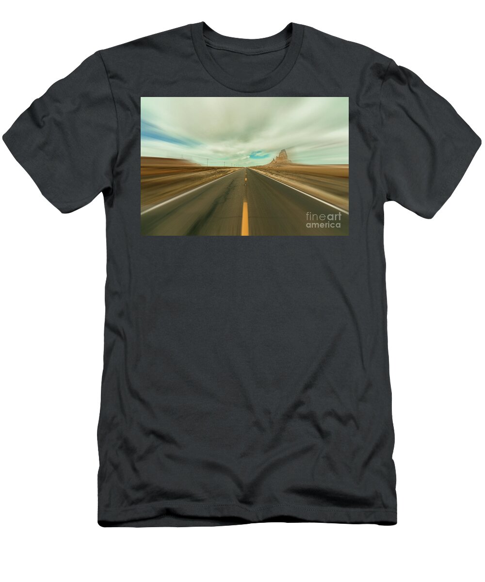 Arizona T-Shirt featuring the photograph Arizona Desert Highway by Raul Rodriguez