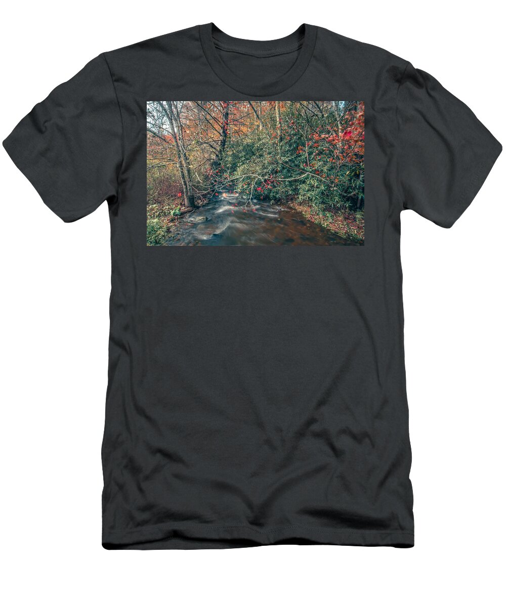 Meadow T-Shirt featuring the photograph Scenic Views Along Virginia Creeper Trail #4 by Alex Grichenko