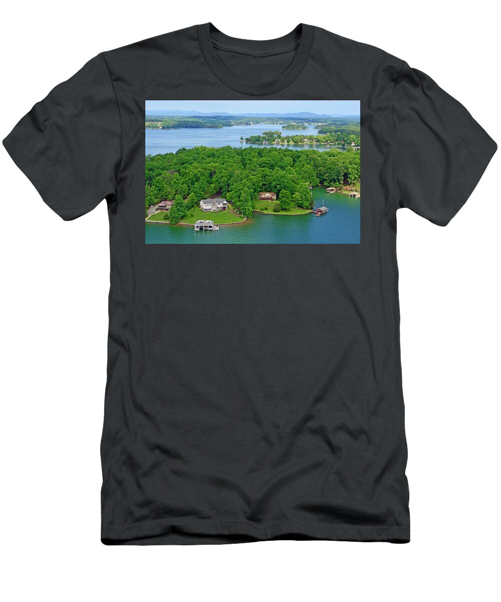 Smith Mountain Lake T-Shirt featuring the photograph Smith Mountain Lake, Va. #4 by The James Roney Collection