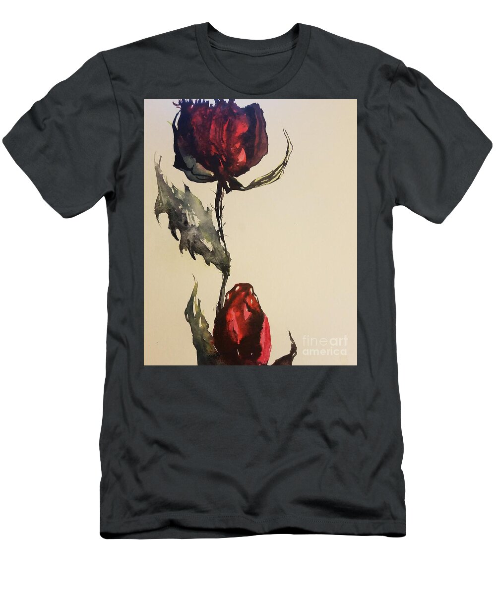 #55 2019 T-Shirt featuring the painting #55 2019 by Han in Huang wong