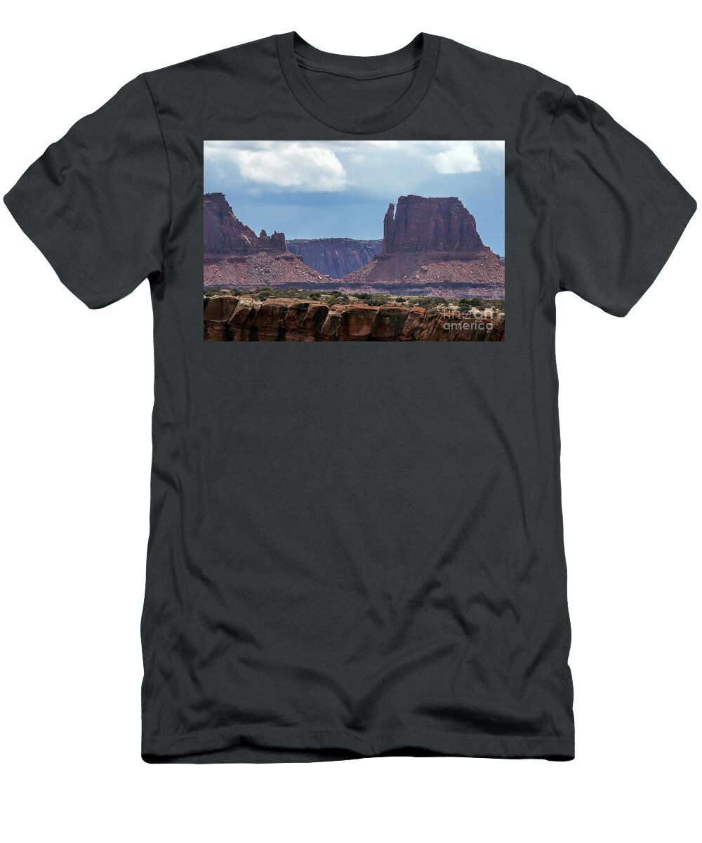 Utah T-Shirt featuring the photograph Above the Canyon Rim by Jim Garrison