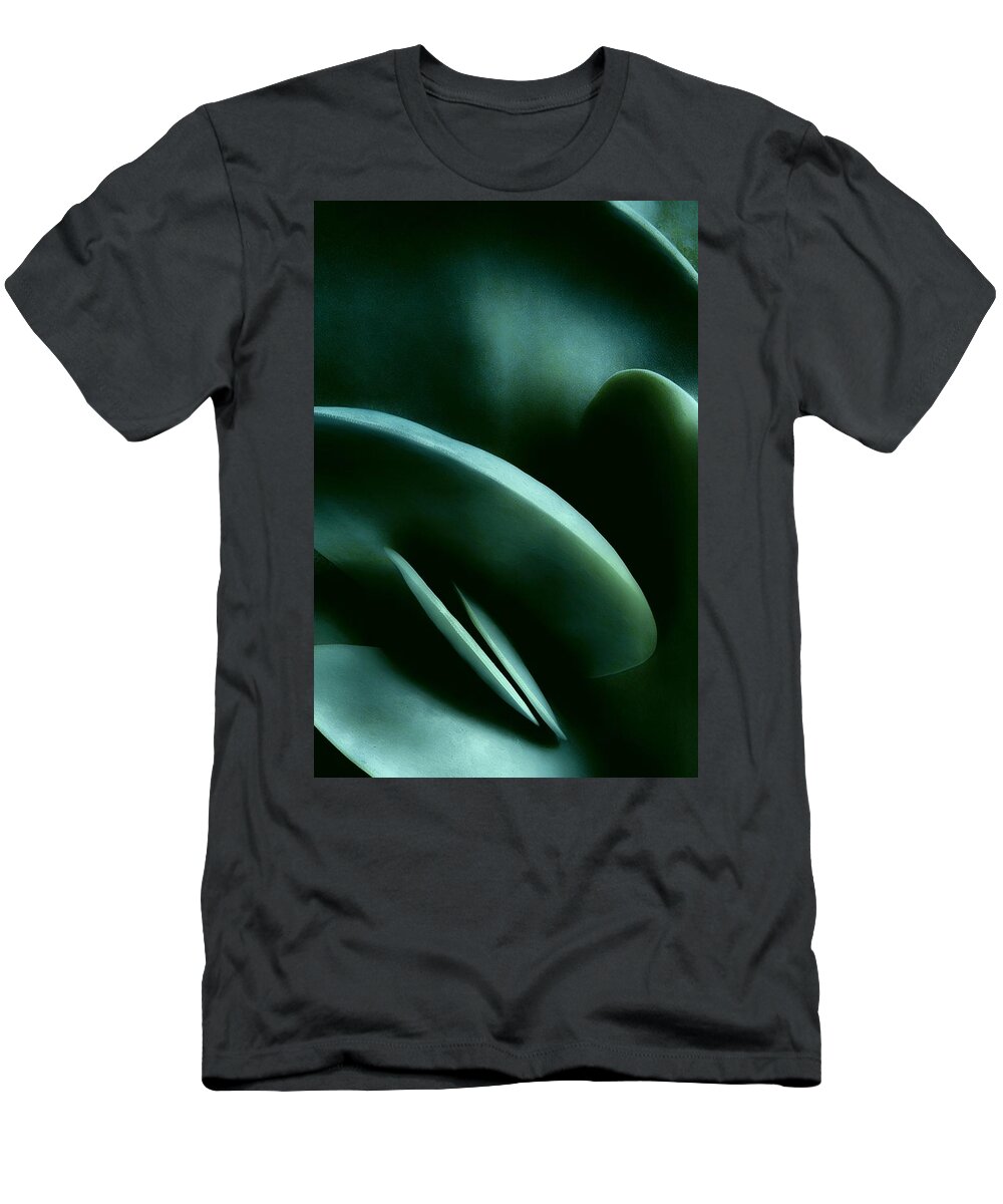 Plant T-Shirt featuring the photograph Abstract In Green by Mark Fuller