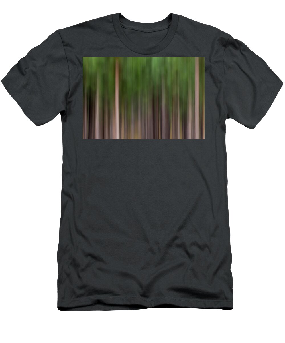Sebastian Kennerknecht T-Shirt featuring the photograph Abstract Pine Trees by Sebastian Kennerknecht
