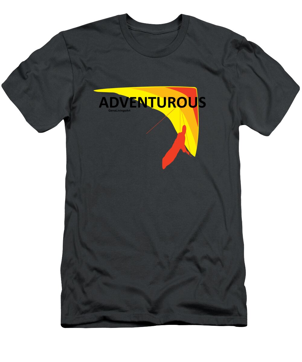  T-Shirt featuring the digital art Adventurous by Gena Livings