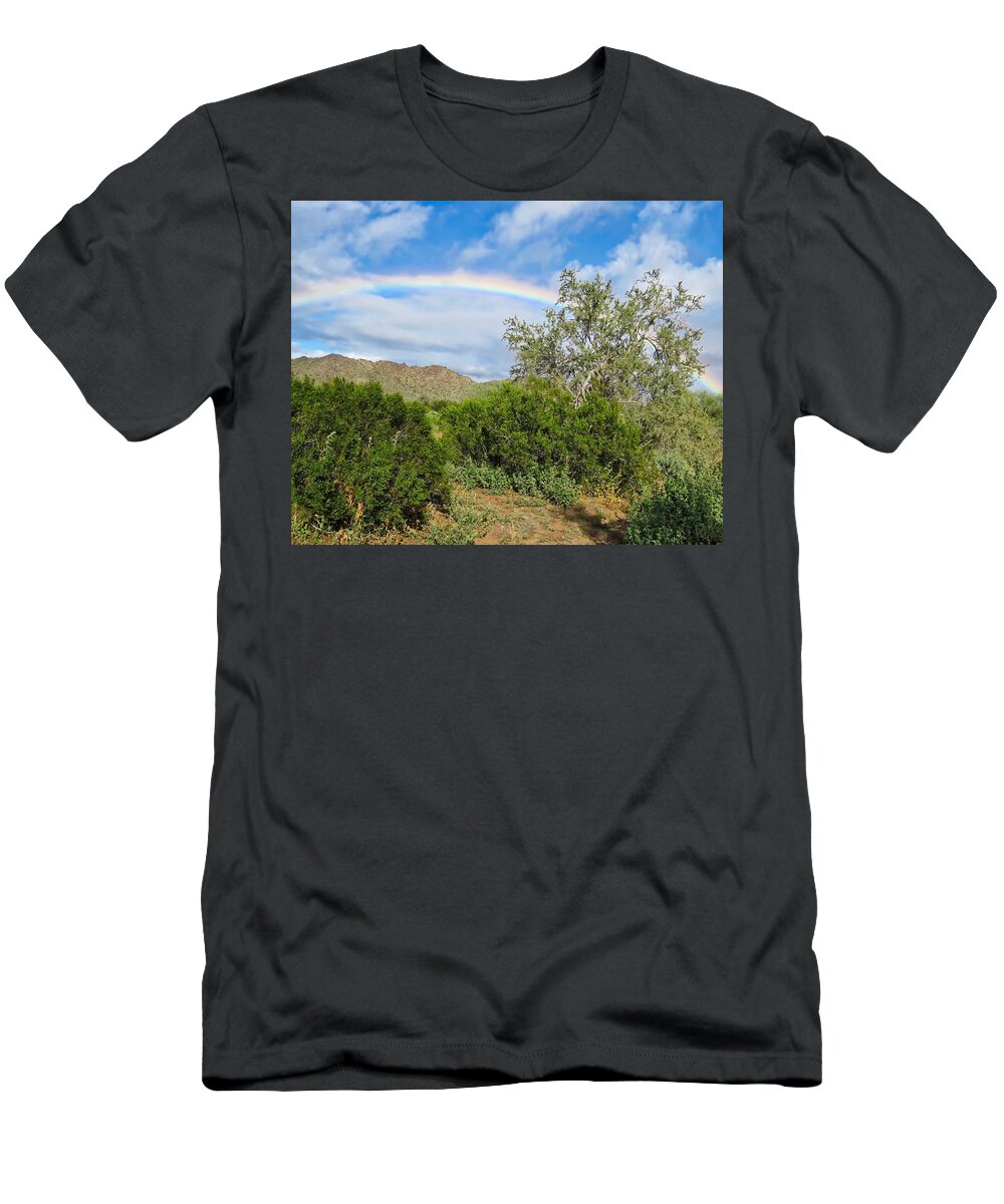 Arizona T-Shirt featuring the photograph After an Arizona Winter Rain by Judy Kennedy