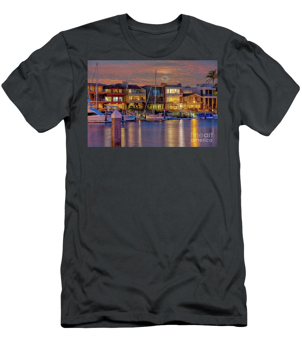 Alamitos Bay T-Shirt featuring the photograph Alamitos Bay inlet Naples Canals by David Zanzinger