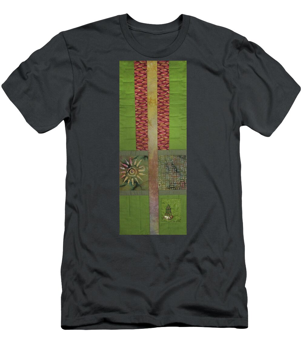 Abstract T-Shirt featuring the tapestry - textile Another Fragment of the Frontier of Beauty by Pam Geisel