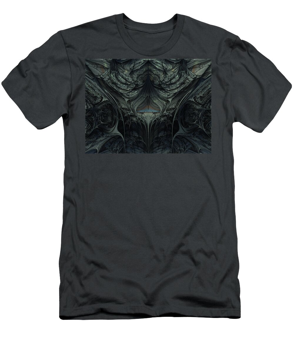 Metallic T-Shirt featuring the digital art Armor #2 by Bernie Sirelson