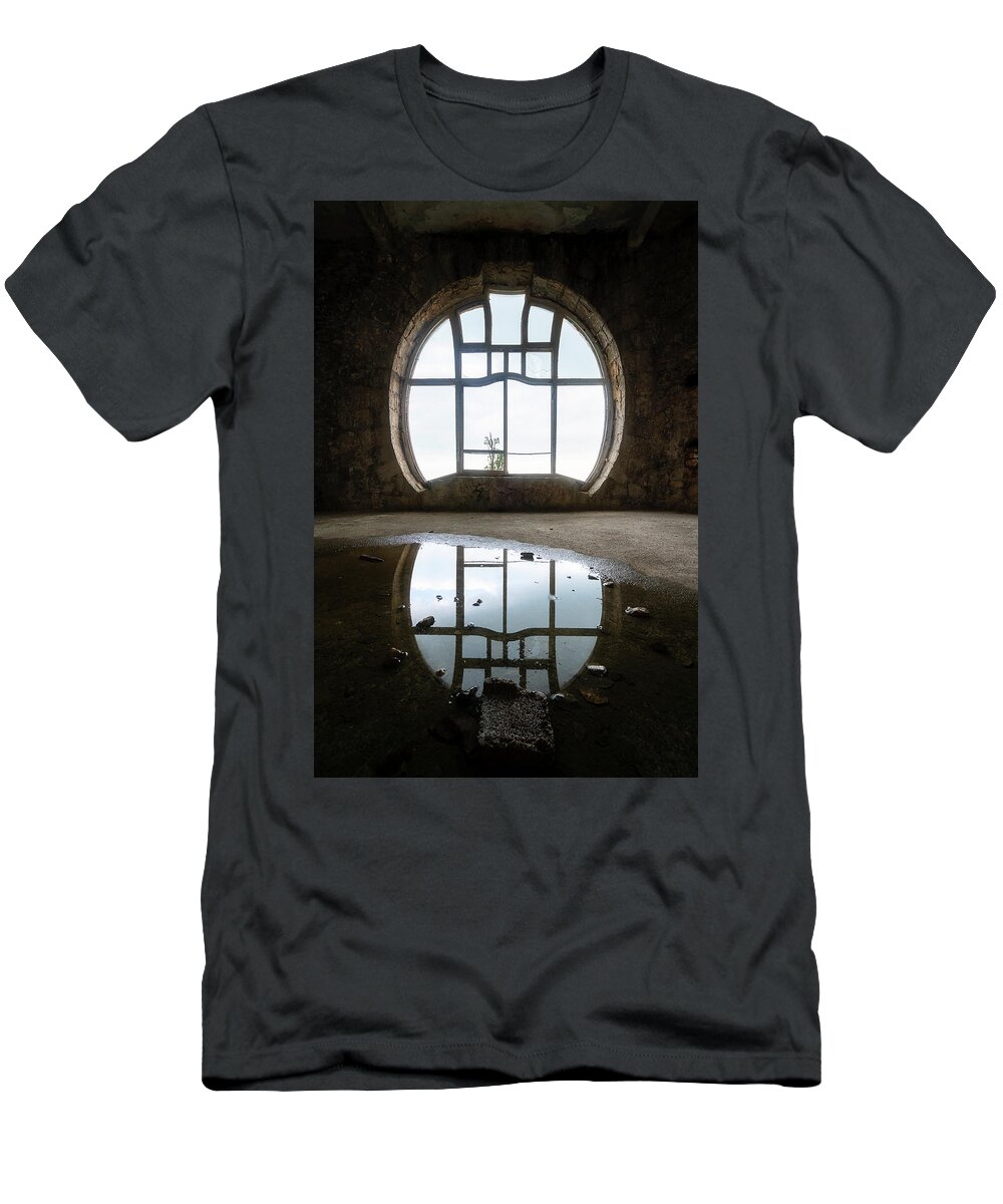 Urban T-Shirt featuring the photograph Art Nouveau Window by Roman Robroek