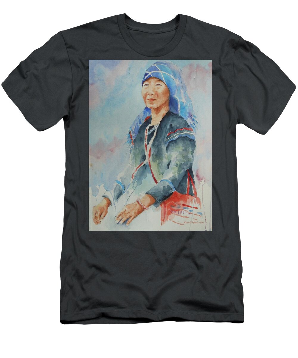 Akha T-Shirt featuring the painting At Peace by Barbara Parisien