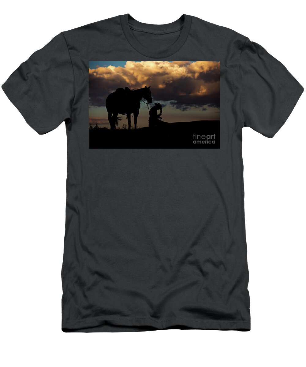 Western T-Shirt featuring the photograph At Peace by Terri Cage