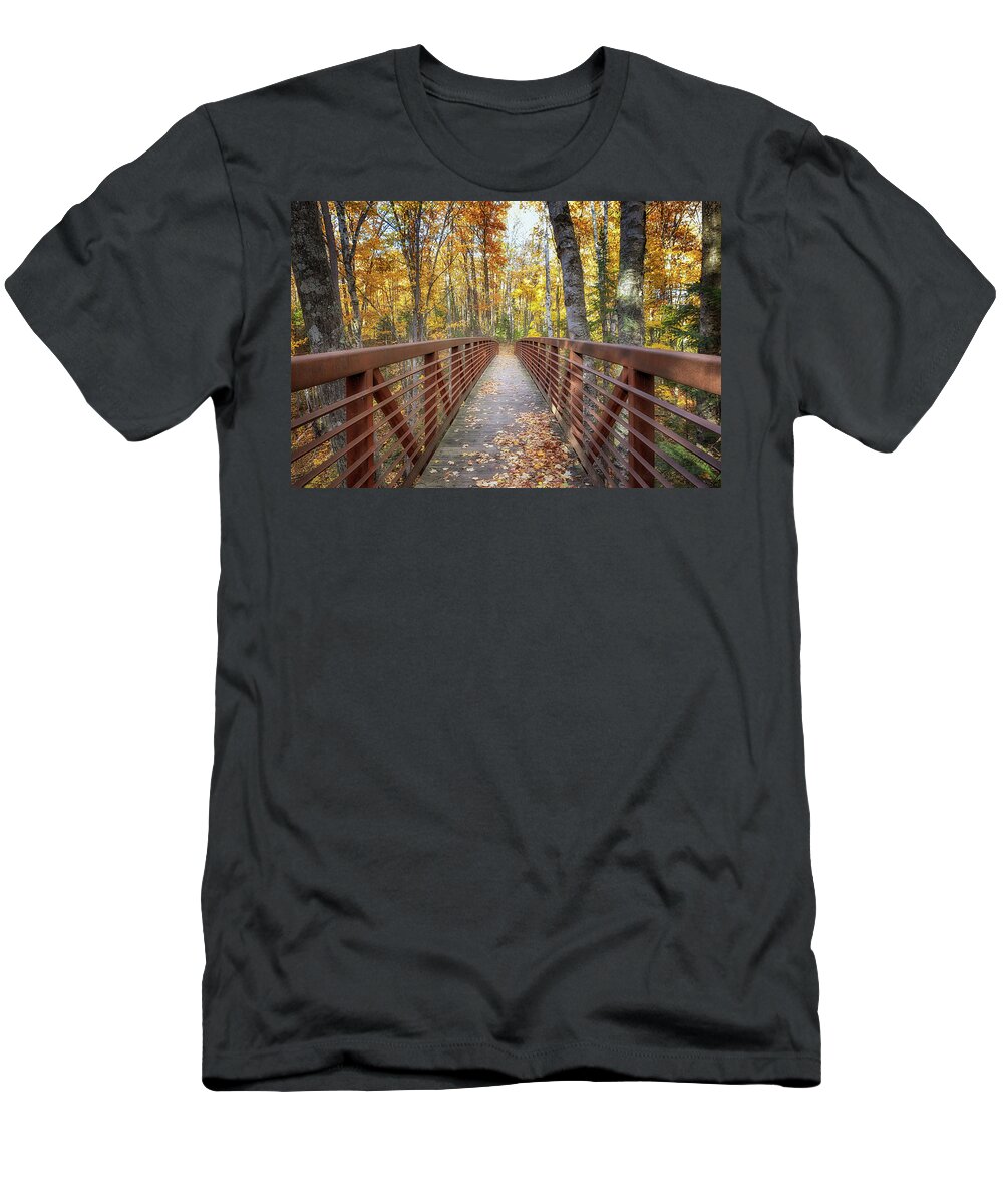 Autumn T-Shirt featuring the photograph Autumn at Frog Bay by Susan Rissi Tregoning
