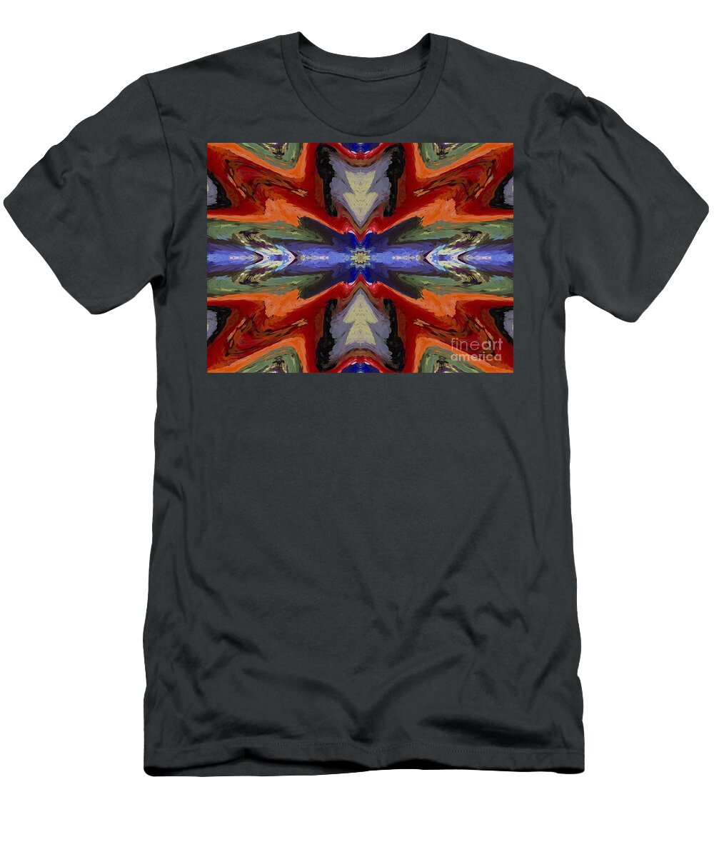 Colorful T-Shirt featuring the digital art Away We Fly by Bill King