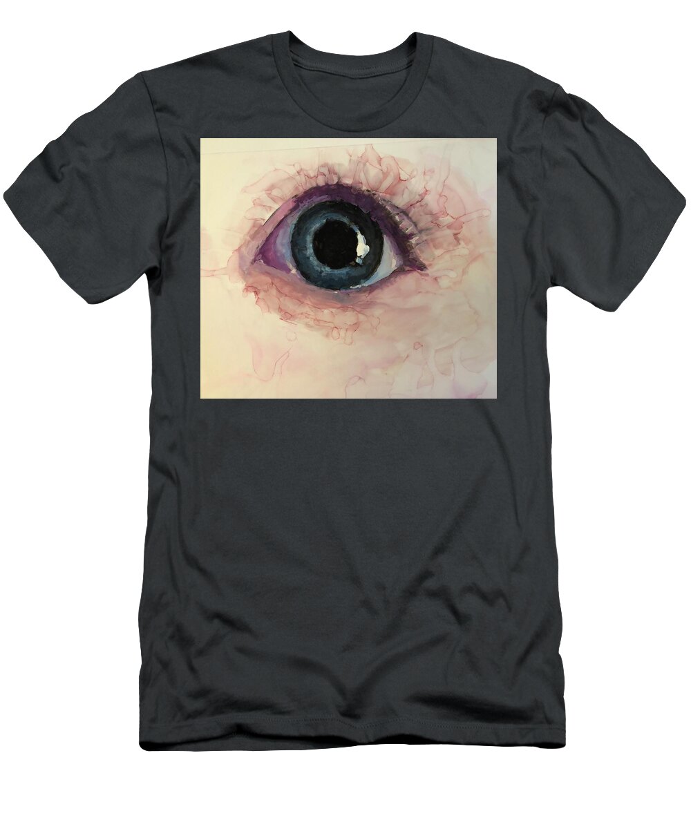 Baby T-Shirt featuring the painting Baby Eye by Christy Sawyer