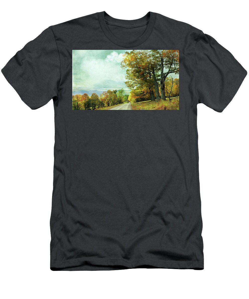 Roads T-Shirt featuring the photograph Back Roads by John Rivera