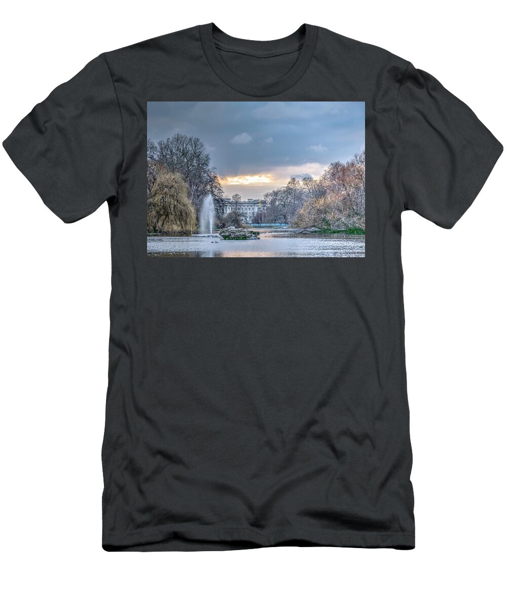 Tourism T-Shirt featuring the photograph Backside Buckingham by Laura Hedien