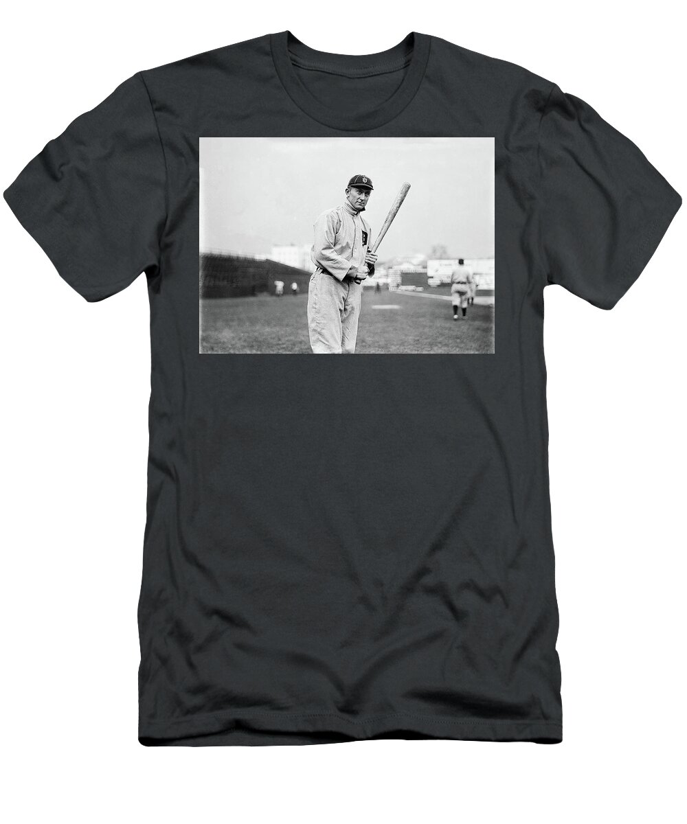 Baseball T-Shirt featuring the photograph Baseball Great Ty Cobb by Digital Reproductions
