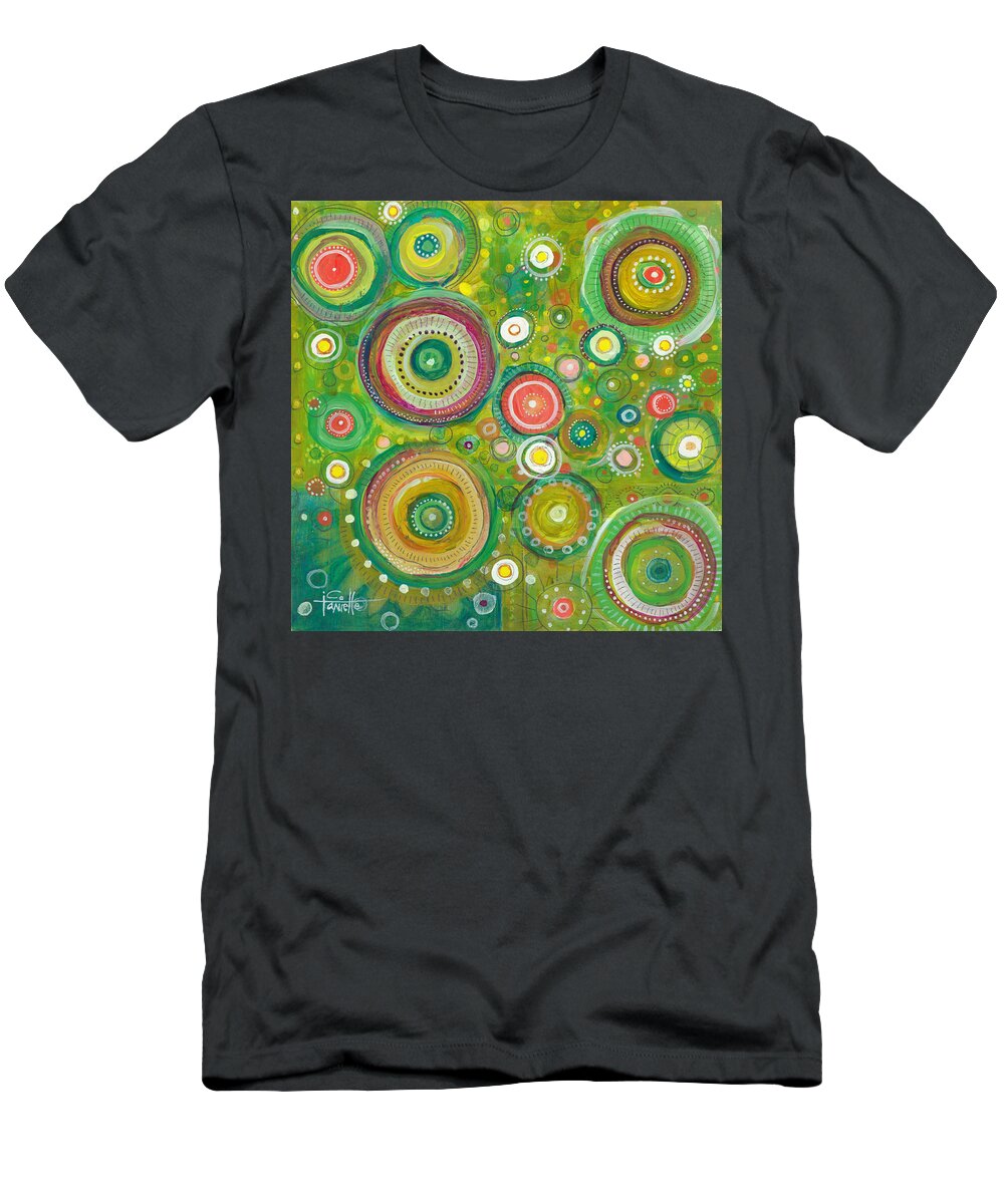 Beautiful Chaos T-Shirt featuring the painting Beautiful Chaos by Tanielle Childers