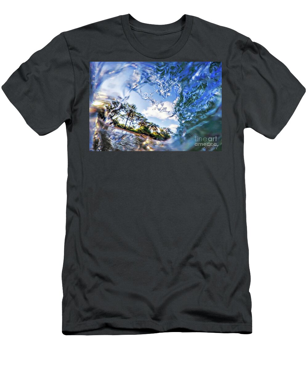 Shore Break T-Shirt featuring the photograph Behind the Scenes by Larry Young