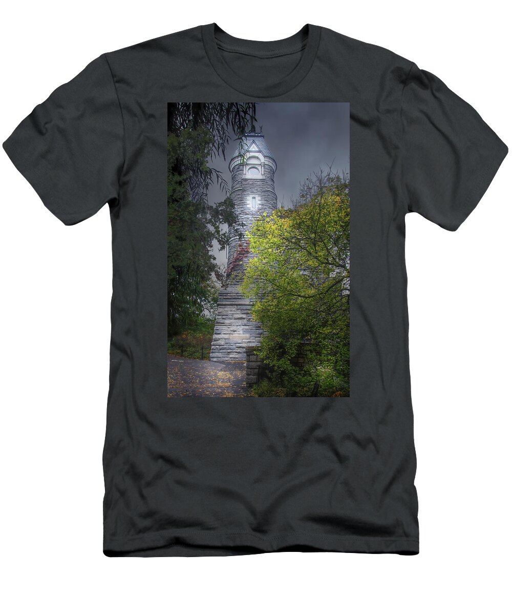 New York City T-Shirt featuring the photograph Belvedere Castle by Mark Andrew Thomas