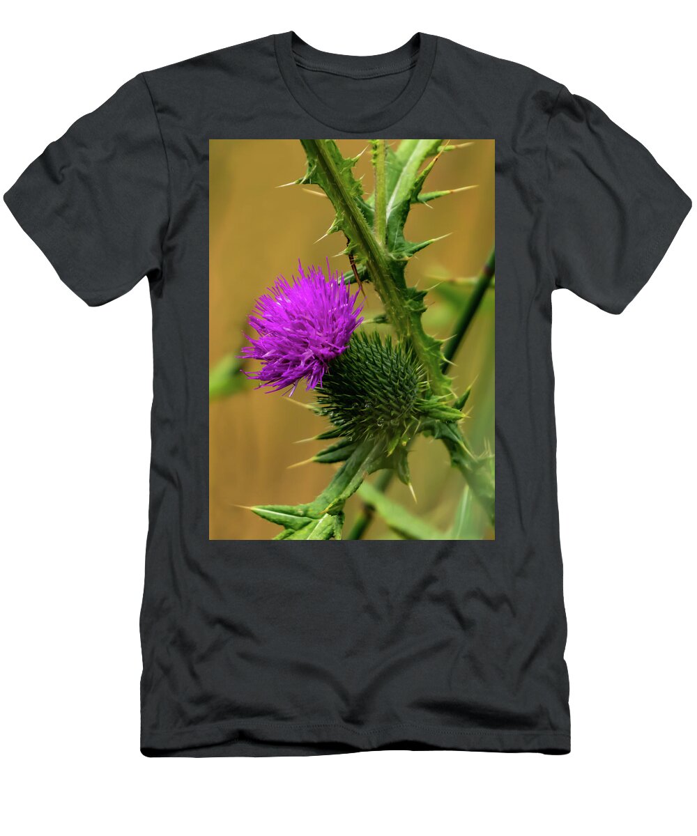 Outdoors T-Shirt featuring the photograph Between The Flower And The Thorn by Silvia Marcoschamer