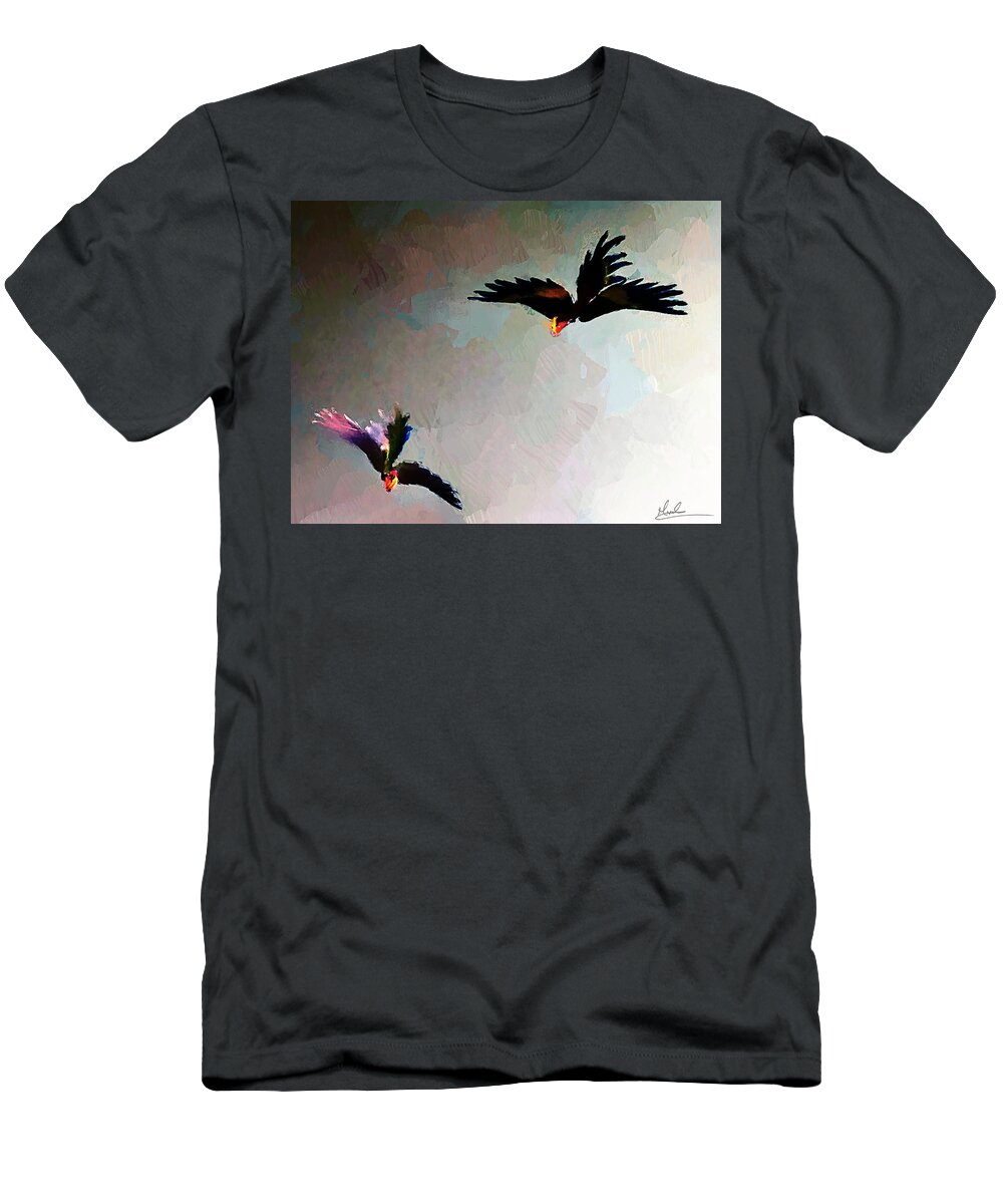 Birds T-Shirt featuring the photograph Birds I by GW Mireles