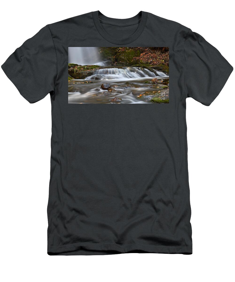 Water Fall T-Shirt featuring the photograph Bittersweet Falls by Steve Brown