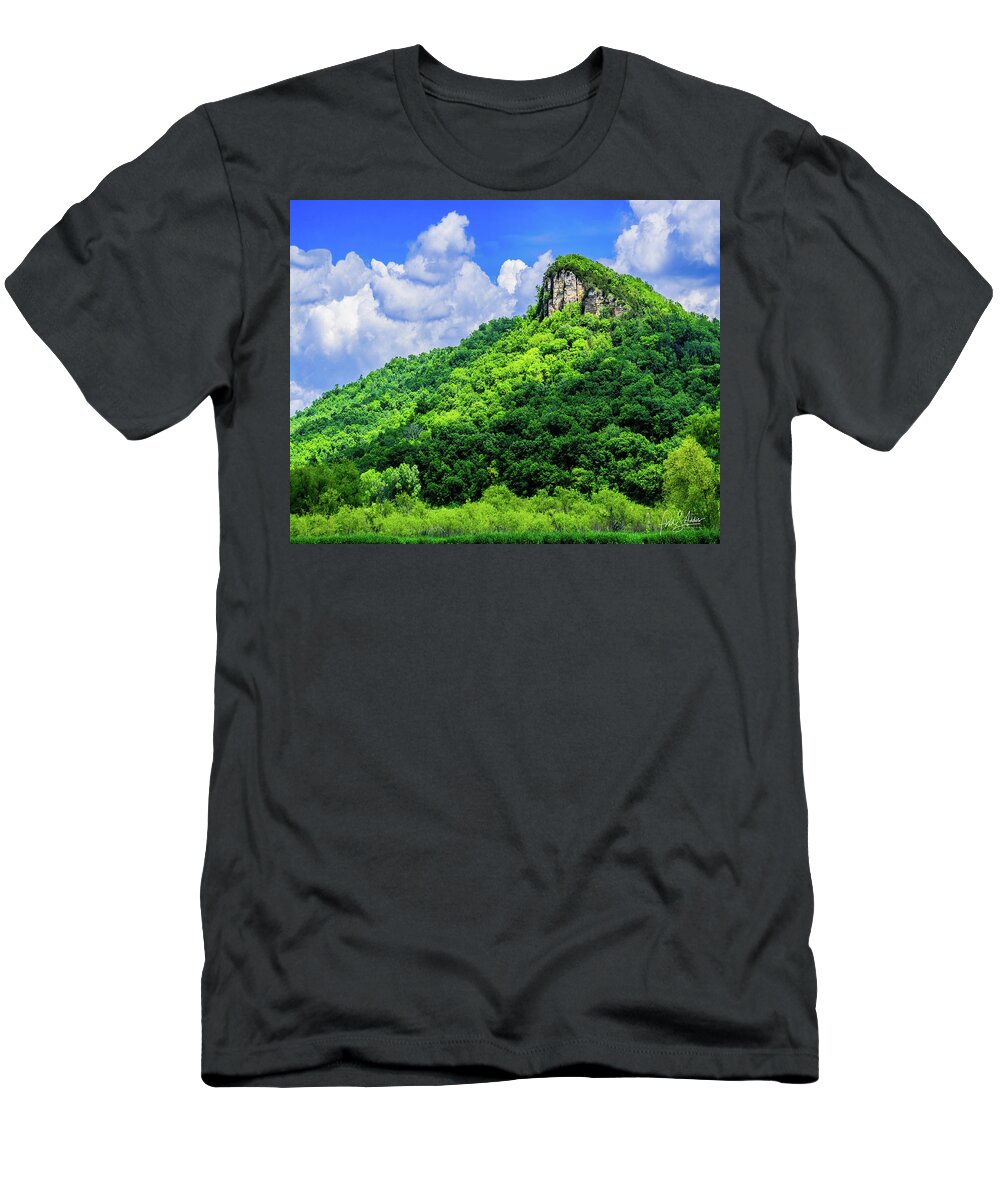 Bluff T-Shirt featuring the photograph Bluff View by Phil S Addis