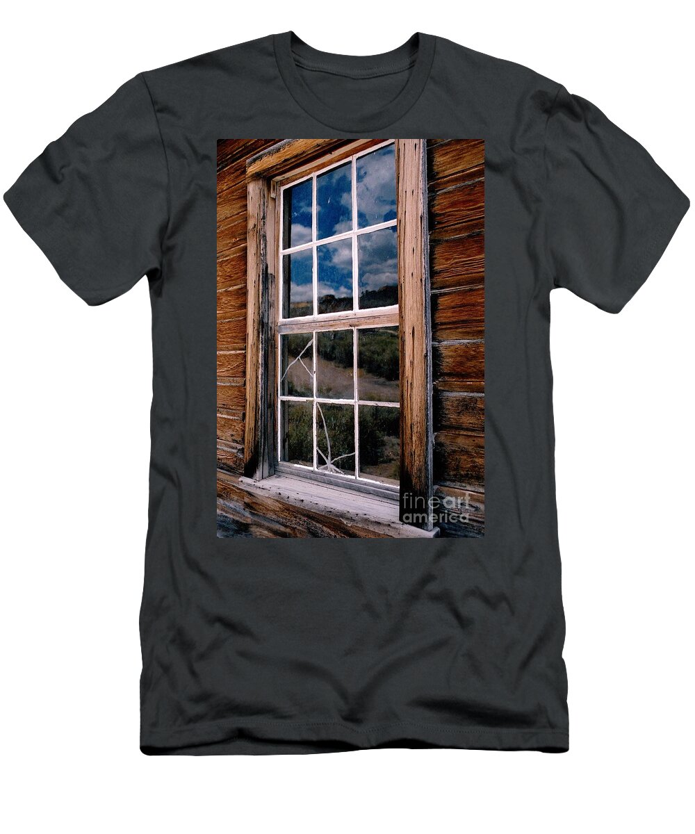 Bodie T-Shirt featuring the photograph Bodie Windows by Terri Brewster
