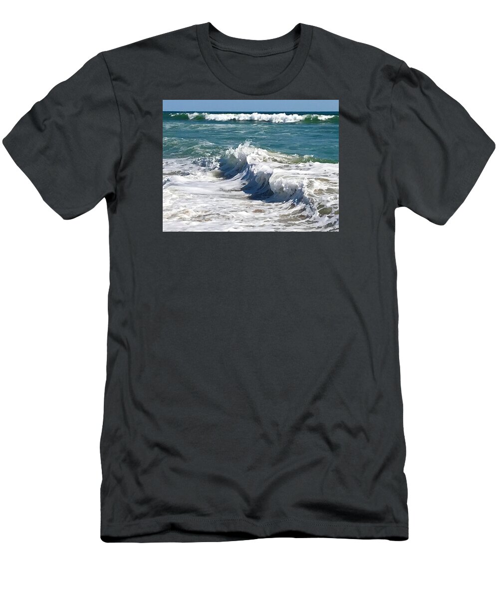 Waves T-Shirt featuring the photograph Breakers by Tom Johnson